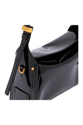 Tracolla donna in vernice colore nero. GIANNI CHIARINI | 11869-NERO